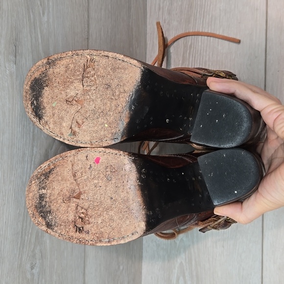 Freebird by Steven Womens Billy Ankle Moto Leather Heels Boots shoes sz 7 - Picture 10 of 12